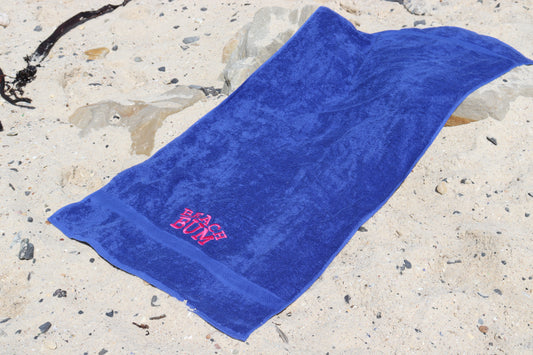 Blue Beach Bum towel