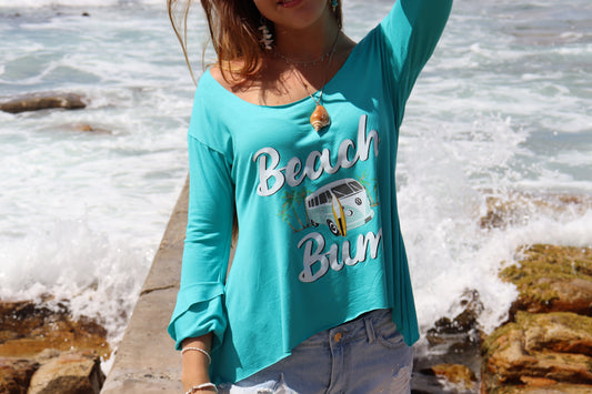 Turquois Blue beach Bum Top