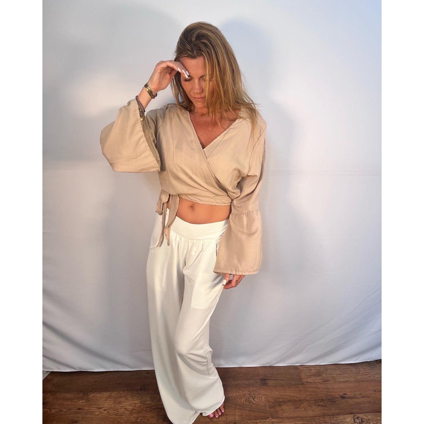 Classic White Pants - Bohoboutique