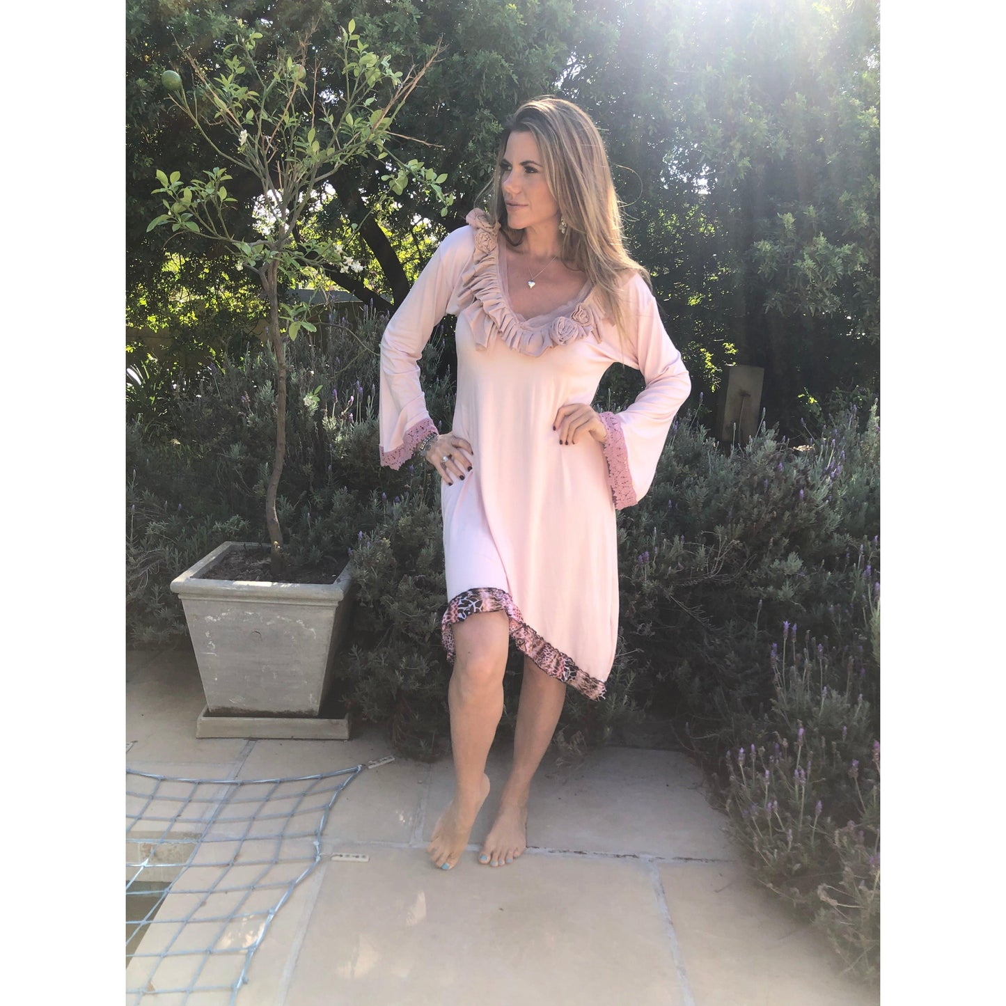 Dusty pink Boho dress - Bohoboutique