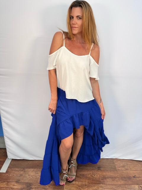 Electric Blue Gypsy skirt - Bohoboutique